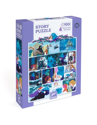 Story Puzzle - La Belle et la Bête -100 pcs - Djeco