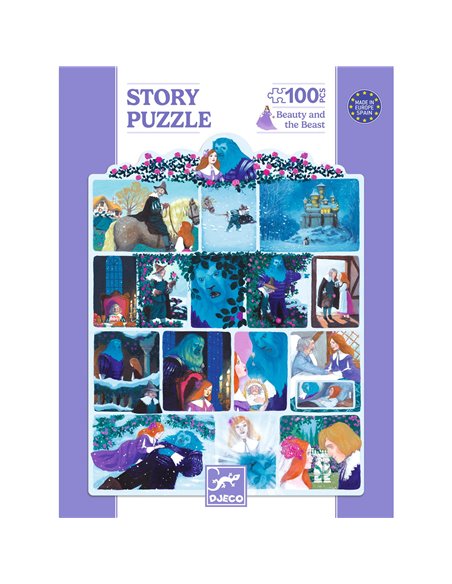 Story Puzzle - La Belle et la Bête -100 pcs - Djeco