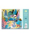 Coloriage Diorama - Au sommet du monde - Djeco