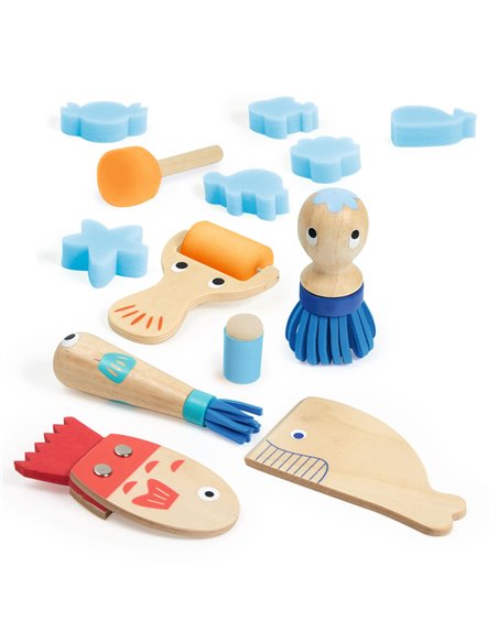 Coffret Curieux Outils pour Peindre - Djeco