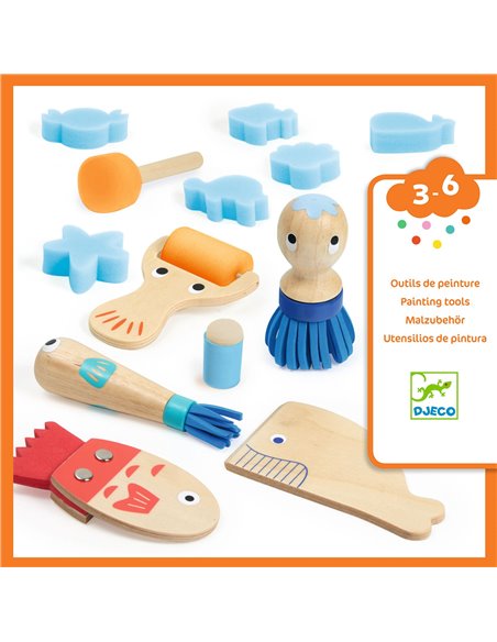 Coffret Curieux Outils pour Peindre - Djeco