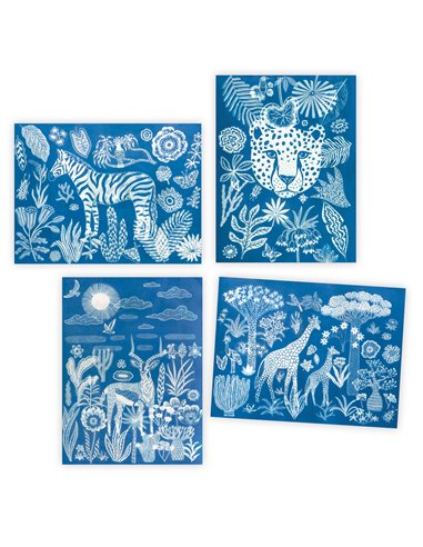 Cyanotypes - Savane nocturne - Djeco