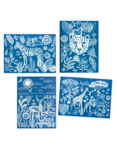 Cyanotypes - Savane nocturne - Djeco