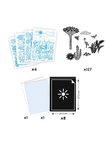 Cyanotypes - Savane nocturne - Djeco