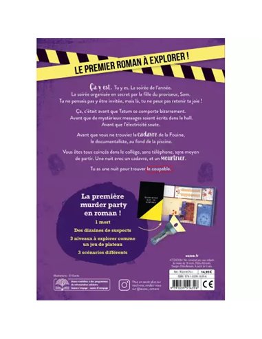 Murder party - Fête mortelle au collège - Auzou