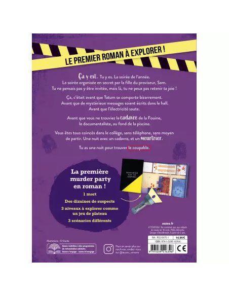 Murder party - Fête mortelle au collège - Auzou
