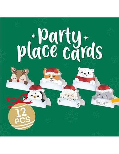 Set 12 Marque-Places Noël - Legami
