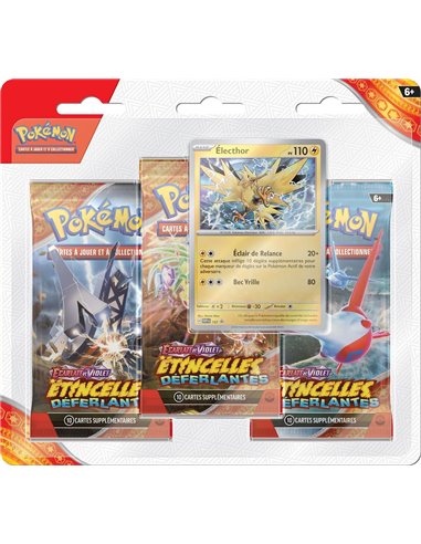 Pokémon EV08 : pack 3 boosters étincelles déferlantes