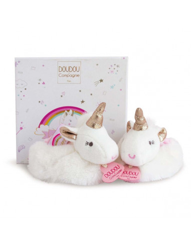 Chaussons Avec Hochet 0-6 mois - Lucie La Licorne