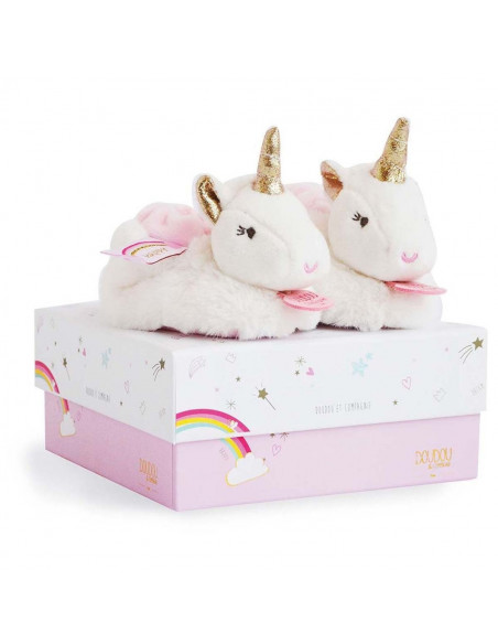 Chaussons Avec Hochet 0-6 mois - Lucie La Licorne