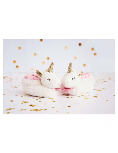 Chaussons Avec Hochet 0-6 mois - Lucie La Licorne