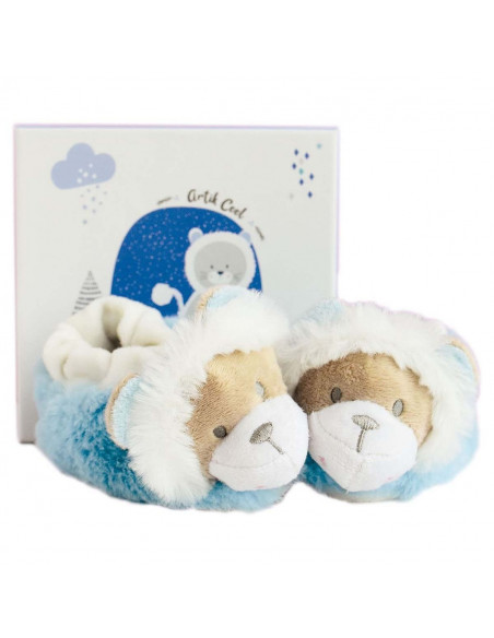 Chaussons Avec Hochet 0-6 mois - Lion