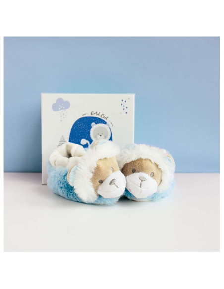 Chaussons Avec Hochet 0-6 mois - Lion