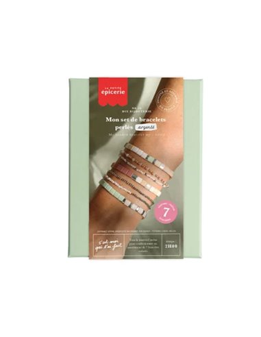 DIY Bijouterie - Mon set de bracelets perlés argent - La petite épicerie