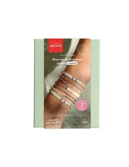 DIY Bijouterie - Mon set de bracelets perlés argent - La petite épicerie