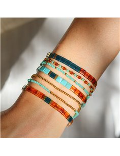 DIY Bijouterie - Mon set de bracelets perlés doré - La petite épicerie 2