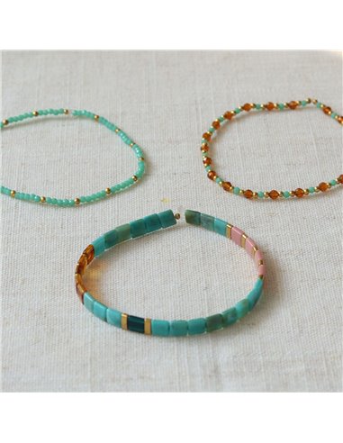DIY Bijouterie - Mon set de bracelets perlés doré - La petite épicerie