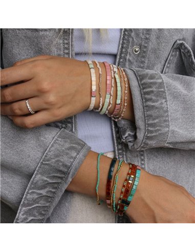 DIY Bijouterie - Mon set de bracelets perlés doré - La petite épicerie