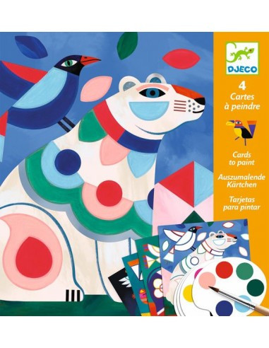 Cartes à peindre le bestiaire