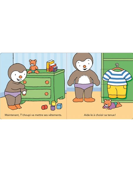 T'choupi s'habille comme un grand