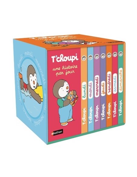 Ma petite bibliothèque de la semaine : 1 livre par jour avec T'choupi