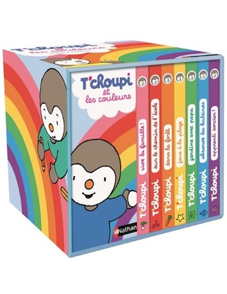 Ma petite bibliothèque des couleurs T'choupi : 7 histoires pour découvrir les couleurs