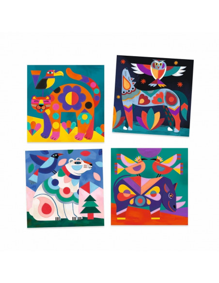 Cartes à peindre le bestiaire