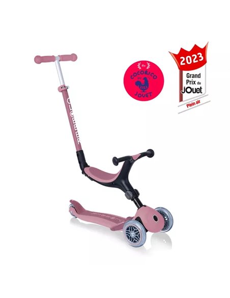 Trottinette GLOBBER évolutive GO-UP ACTIVE ECO - Rose berry