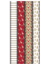 Papier cadeau kraft cadeau de Noël "Lovely Home Red" 5x0.7m - CLAIREFONTAINE