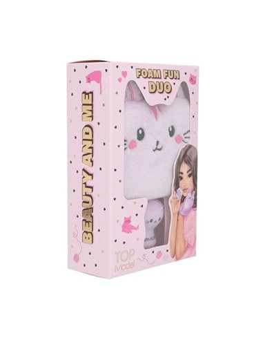 TOPModel Kit gant de toilette & éponge visage BEAUTY and ME