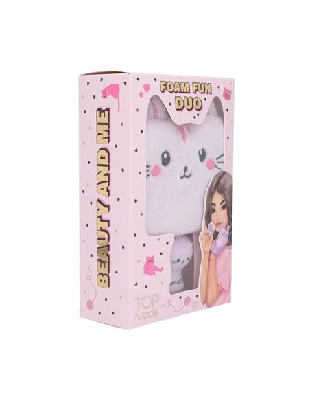 TOPModel Kit gant de toilette & éponge visage BEAUTY and ME