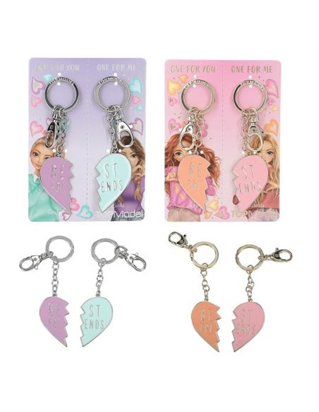 TOPModel Set de porte-clés cœur BFF