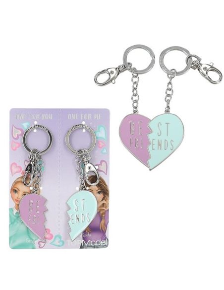 TOPModel Set de porte-clés cœur BFF