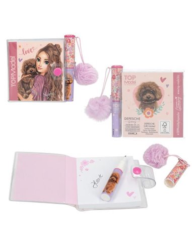TOPModel Mini bloc-notes avec stylo FLORAL