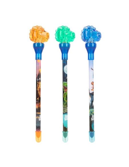 Dino World Stylo à bille avec lumière