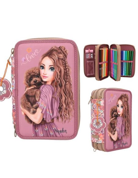 TOPModel Trousse 3 compartiments FLORAL