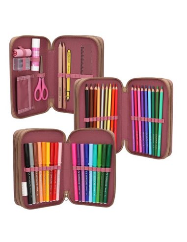 TOPModel Trousse 3 compartiments FLORAL