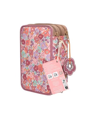 TOPModel Trousse 3 compartiments FLORAL