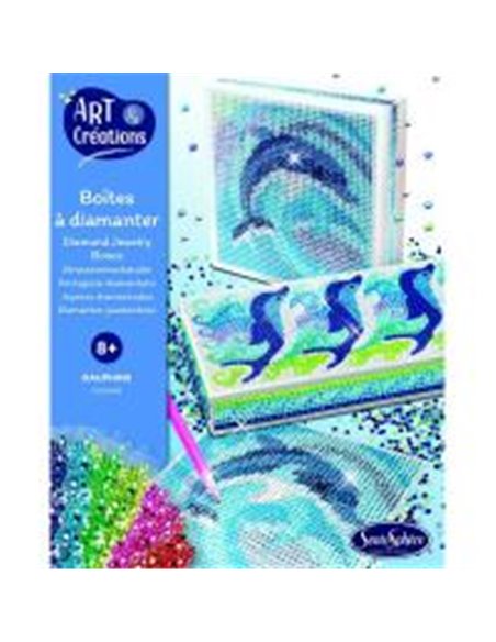 ART & CREATIONS - BOITES A DIAMANTER DAUPHINS