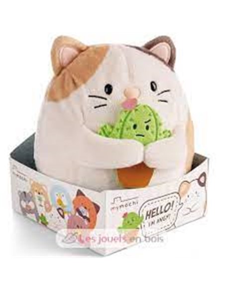 Chat Angy Big Friends 27cm avec cactus
