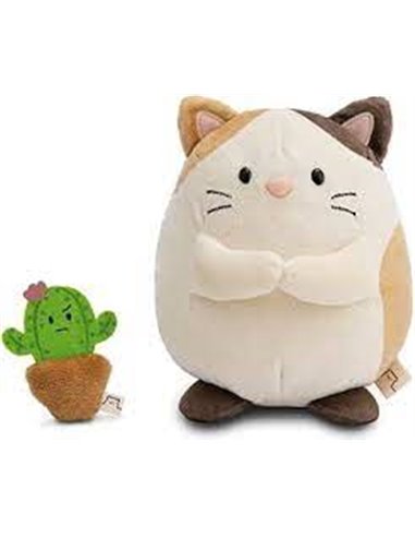 Chat Angy Big Friends 27cm avec cactus