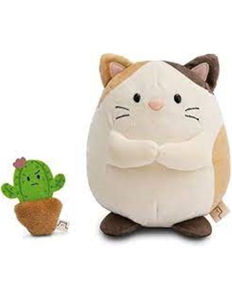 Chat Angy Big Friends 27cm avec cactus