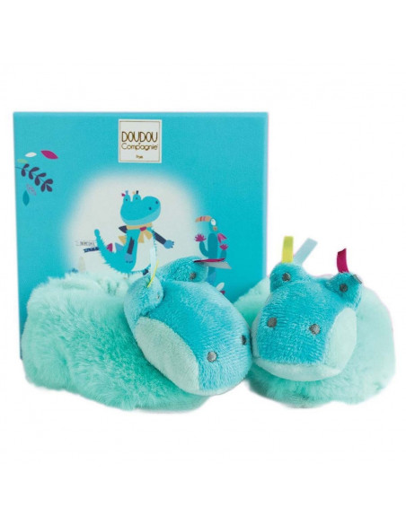 Chaussons Avec Hochet 0-6 mois - Crocodile