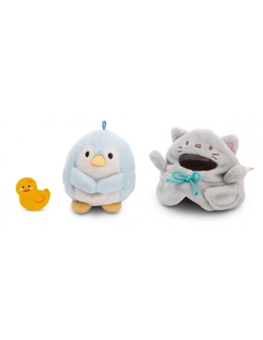Coffret Pingouin Waddle MyMochi 8cm + 2 costumes