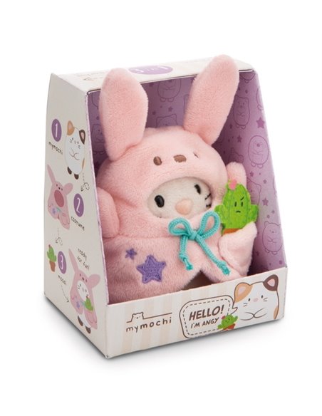 Coffret Chat Angy MyMochi 8cm + 2 costumes