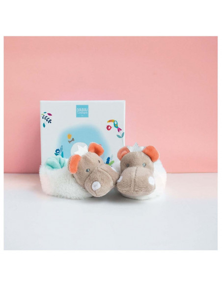 Chaussons Avec Hochet 0-6 mois - Hippo
