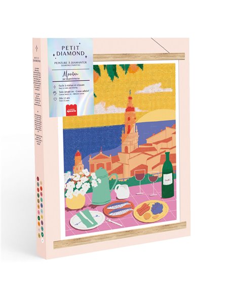 Coffret Petit Diamond - Diamond Painting Menton par Gisele Murias - La petite épicerie