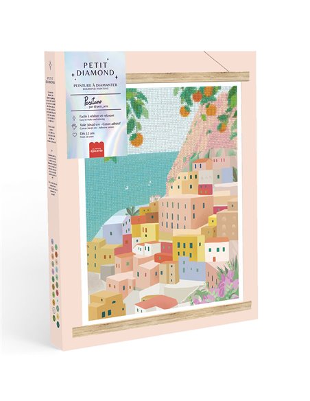 Coffret Petit Diamond - Diamond Painting Positano par Petra Lidze - La petite épicerie