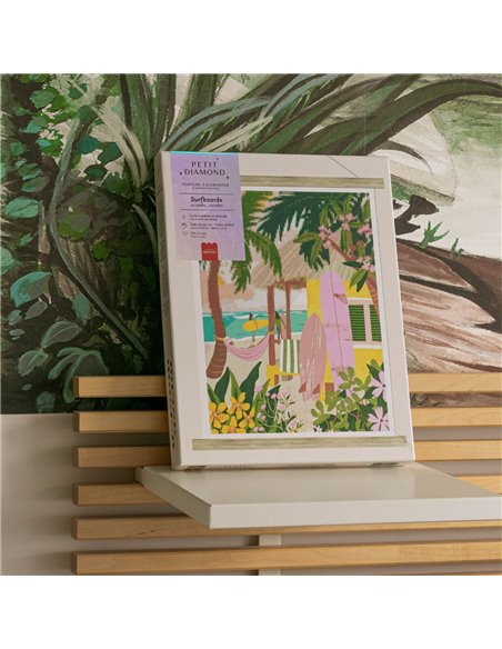 Coffret Petit Diamond - Diamond Painting Surfboards par Julia Cornelius - La petite épicerie