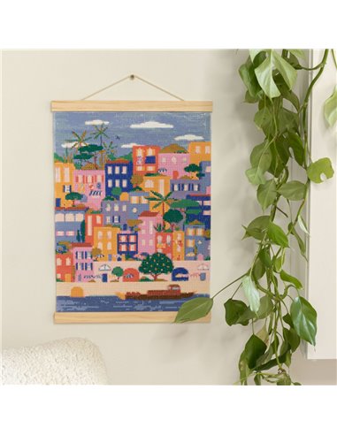 Coffret Petit Diamond - Diamond Painting Maisons Colorées par Coralie Fau - La petite épicerie